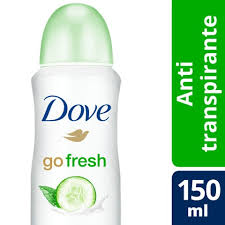 DESODORANTE DOVE antitranspirante 100G go fresh pepino /te verde (x uni)